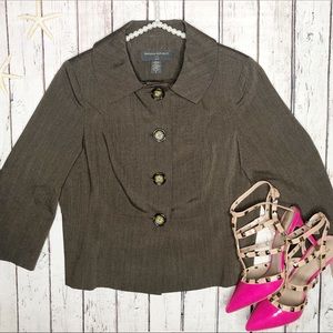 Banana Republic Brown Wool Blazer • Petite Medium